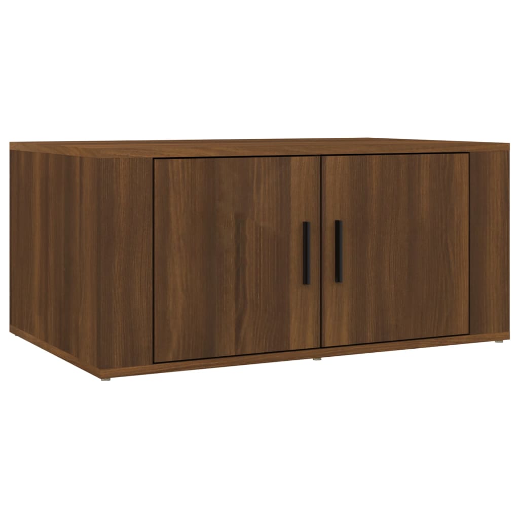 Table basse Chêne marron 80x50x36 cm Bois d'ingénierie - XIOS