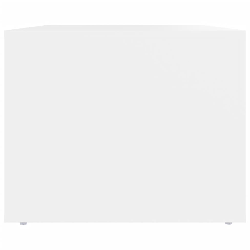 Table basse Blanc 80x50x40 cm Bois d'ingénierie - XIOS