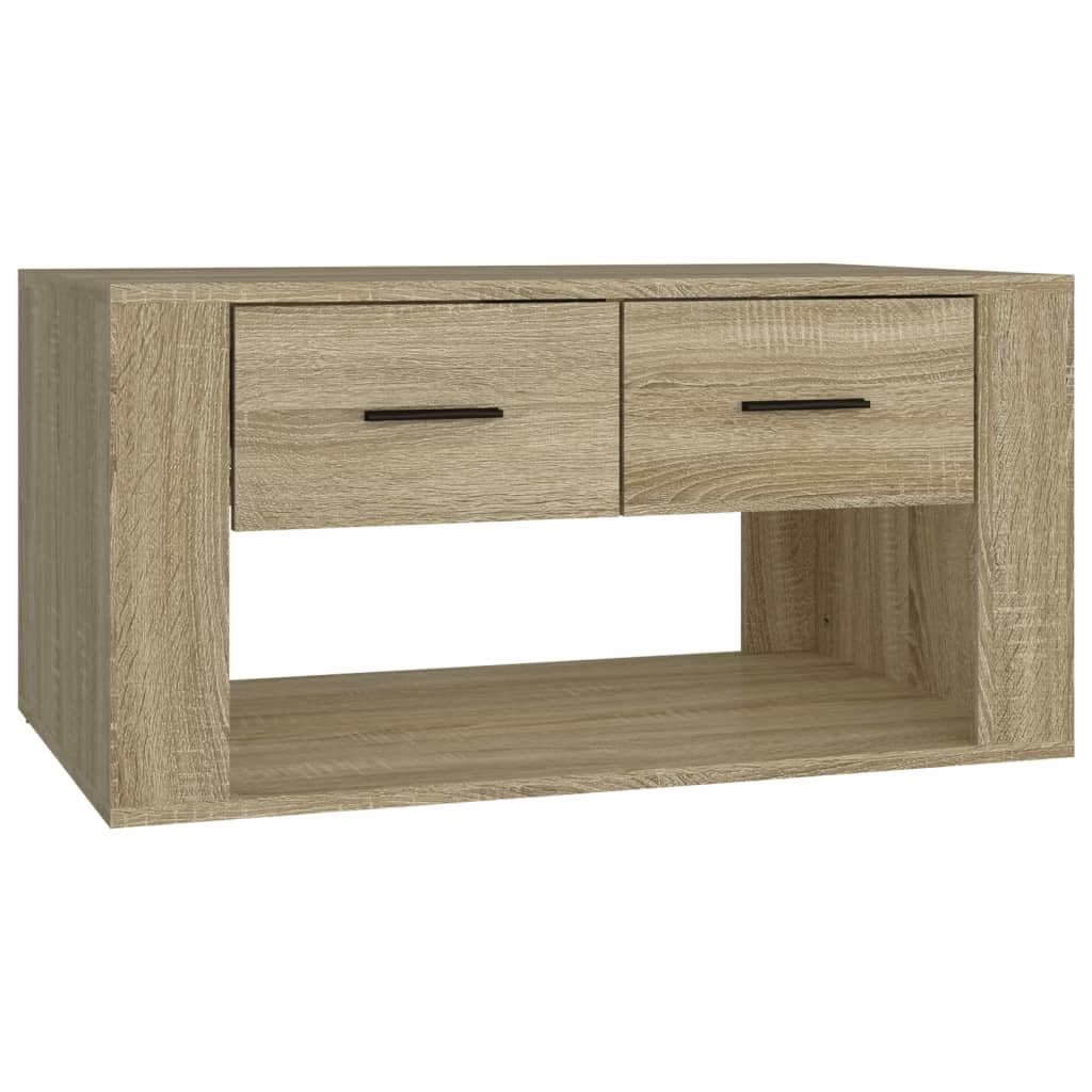 Table basse Chêne sonoma 80x50x40 cm Bois d'ingénierie - XIOS