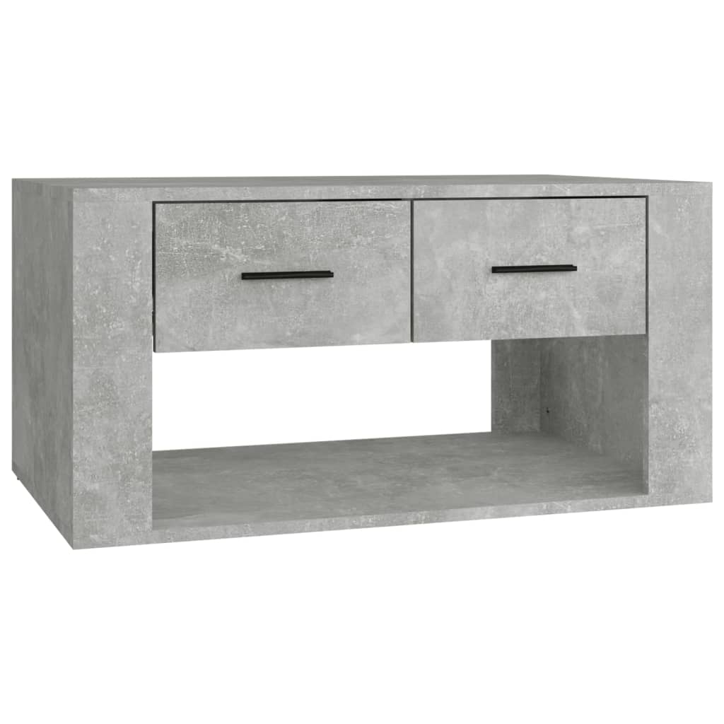 Table basse Gris béton 80x50x40 cm Bois d'ingénierie - XIOS