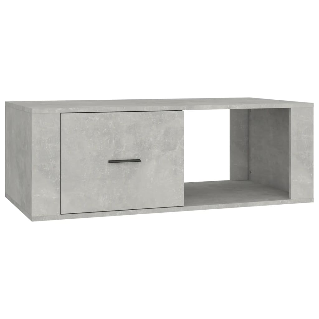 Table basse Gris béton 100x50,5x35 cm Bois d'ingénierie - XIOS