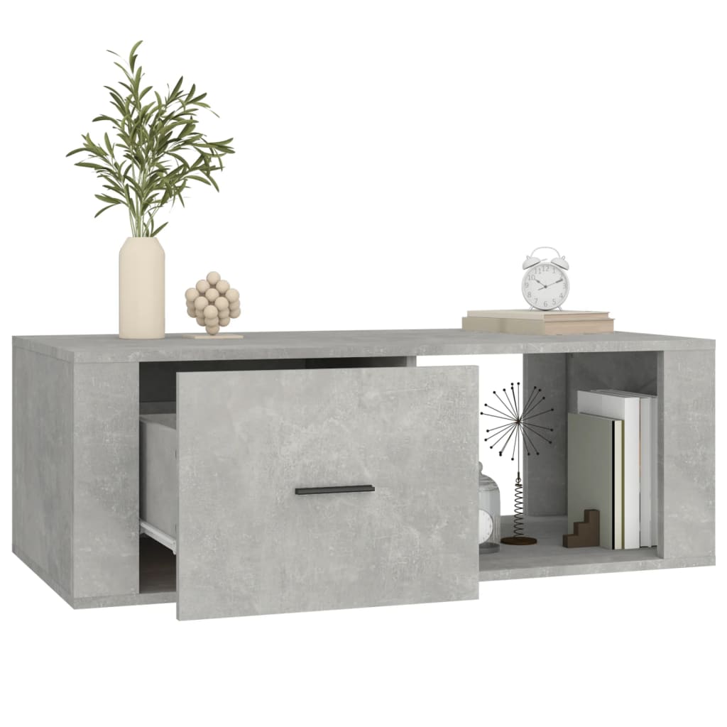 Table basse Gris béton 100x50,5x35 cm Bois d'ingénierie - XIOS