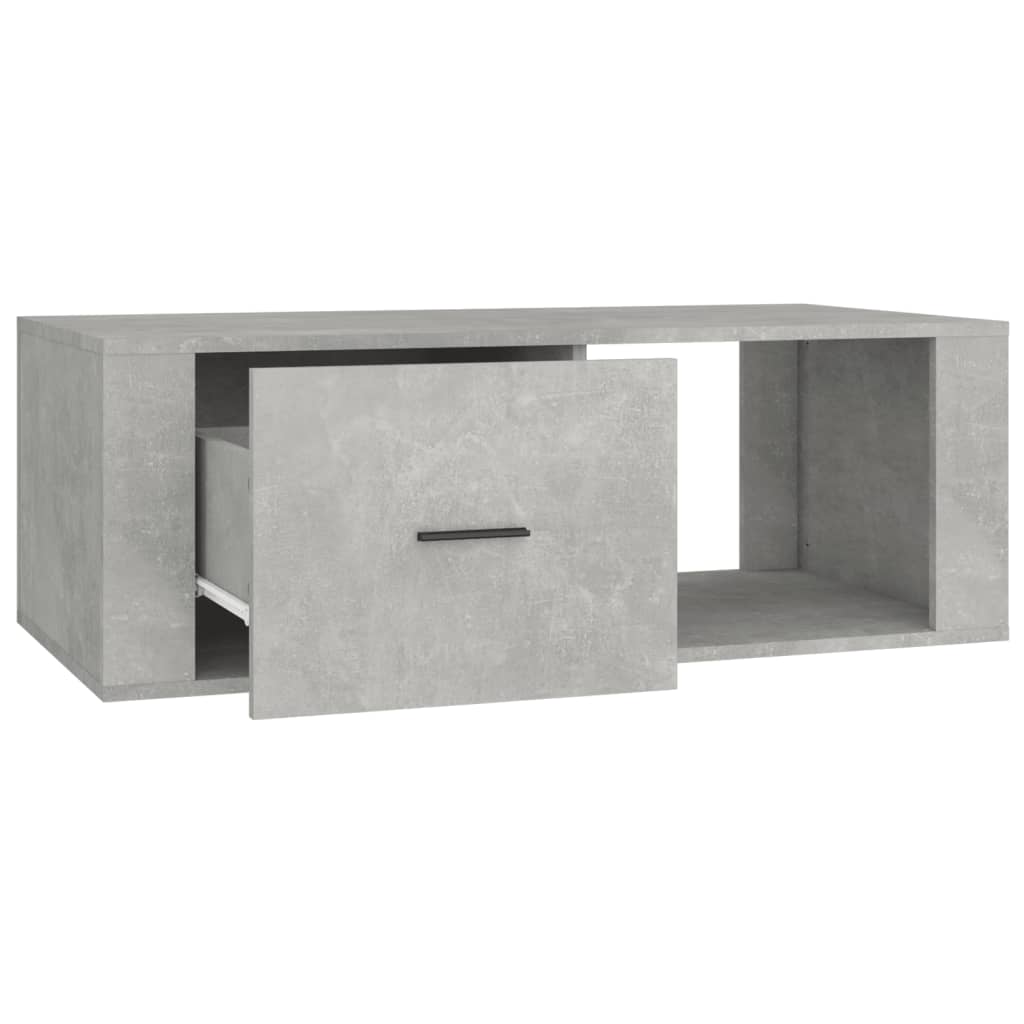 Table basse Gris béton 100x50,5x35 cm Bois d'ingénierie - XIOS