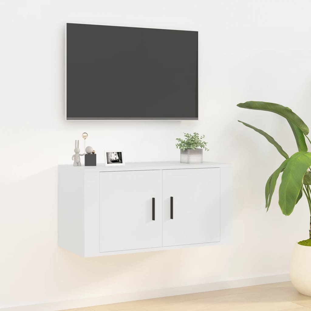 Meuble TV mural Blanc 80x34,5x40 cm - XIOS