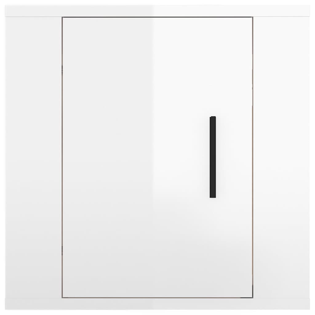 Meubles TV muraux 2 pcs Blanc brillant 40x34,5x40 cm - XIOS