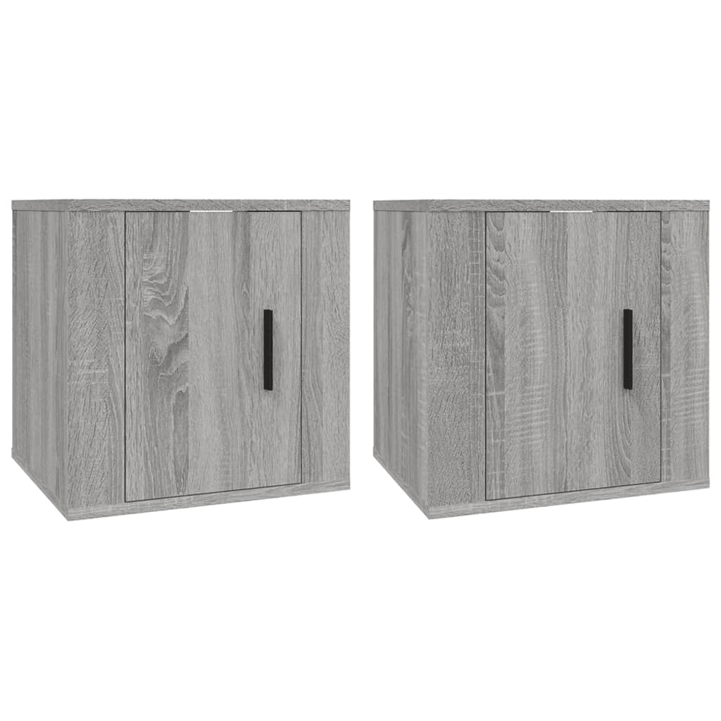 Meubles TV muraux 2 pcs Sonoma gris 40x34,5x40 cm - XIOS