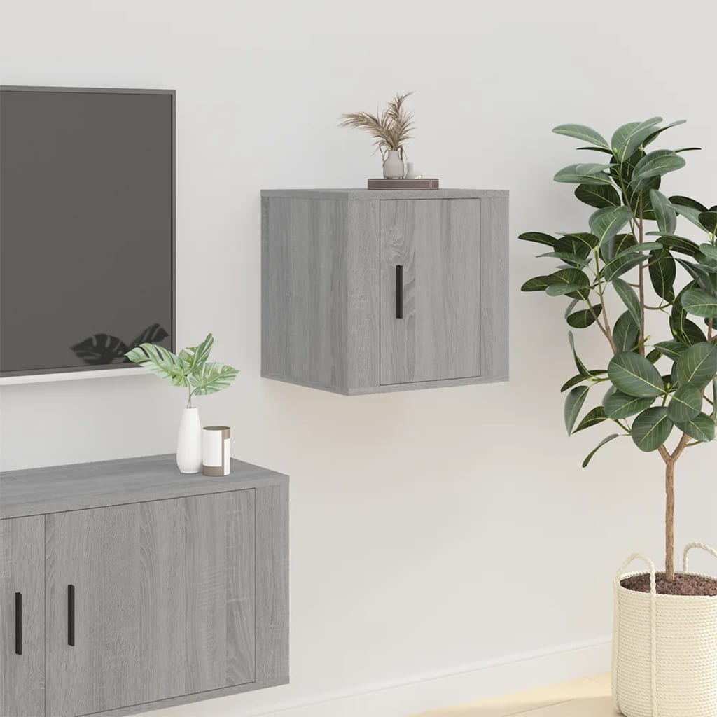 Meubles TV muraux 2 pcs Sonoma gris 40x34,5x40 cm - XIOS