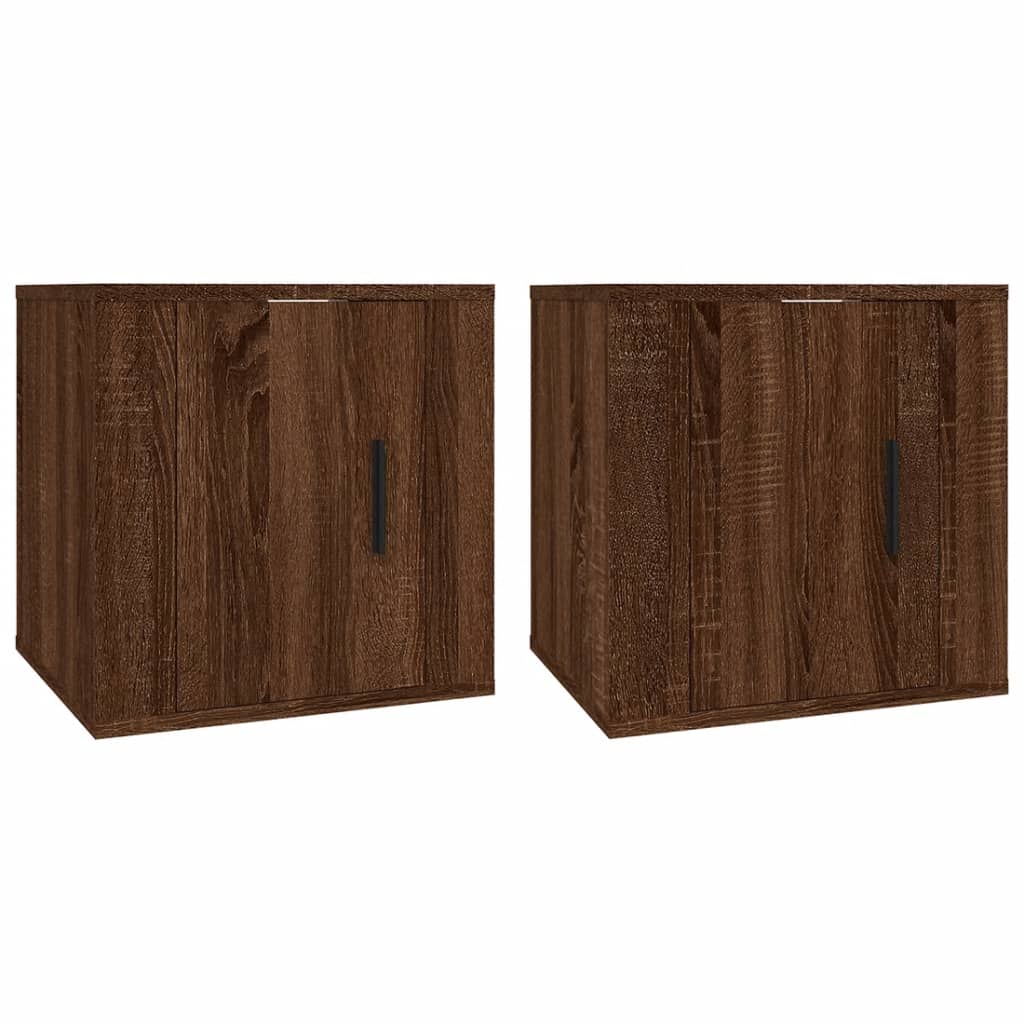 Meubles TV muraux 2 pcs Chêne marron 40x34,5x40 cm - XIOS