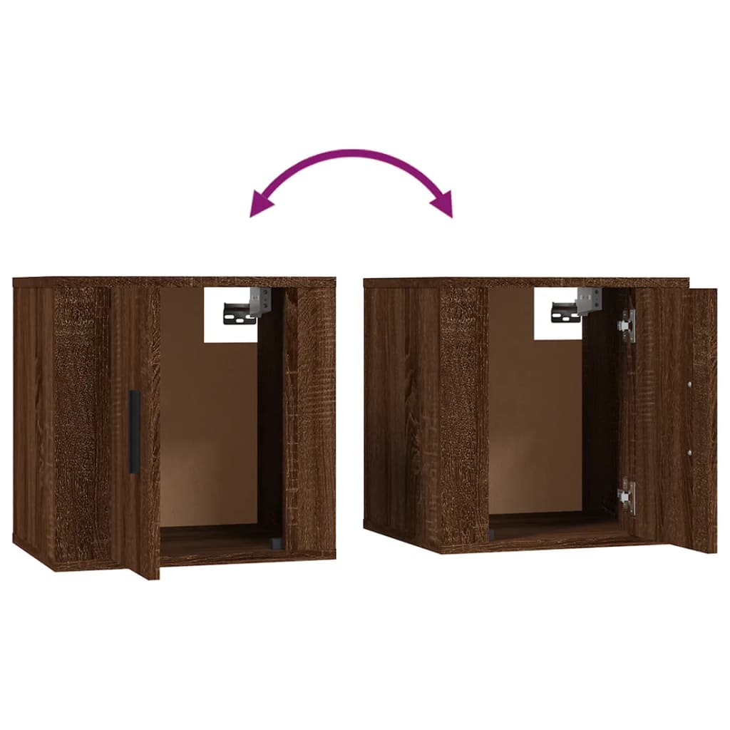 Meubles TV muraux 2 pcs Chêne marron 40x34,5x40 cm - XIOS