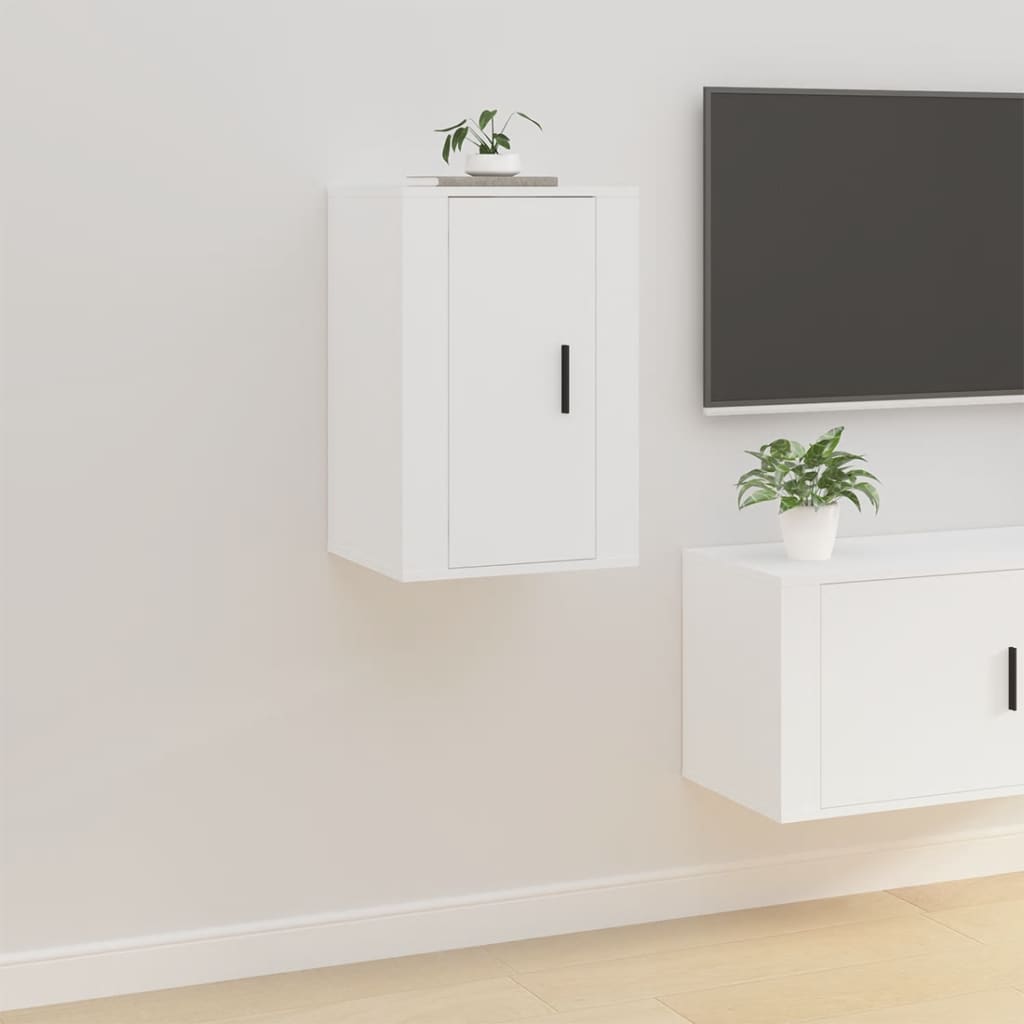 Meubles TV muraux 2 pcs Blanc 40x34,5x60 cm - XIOS