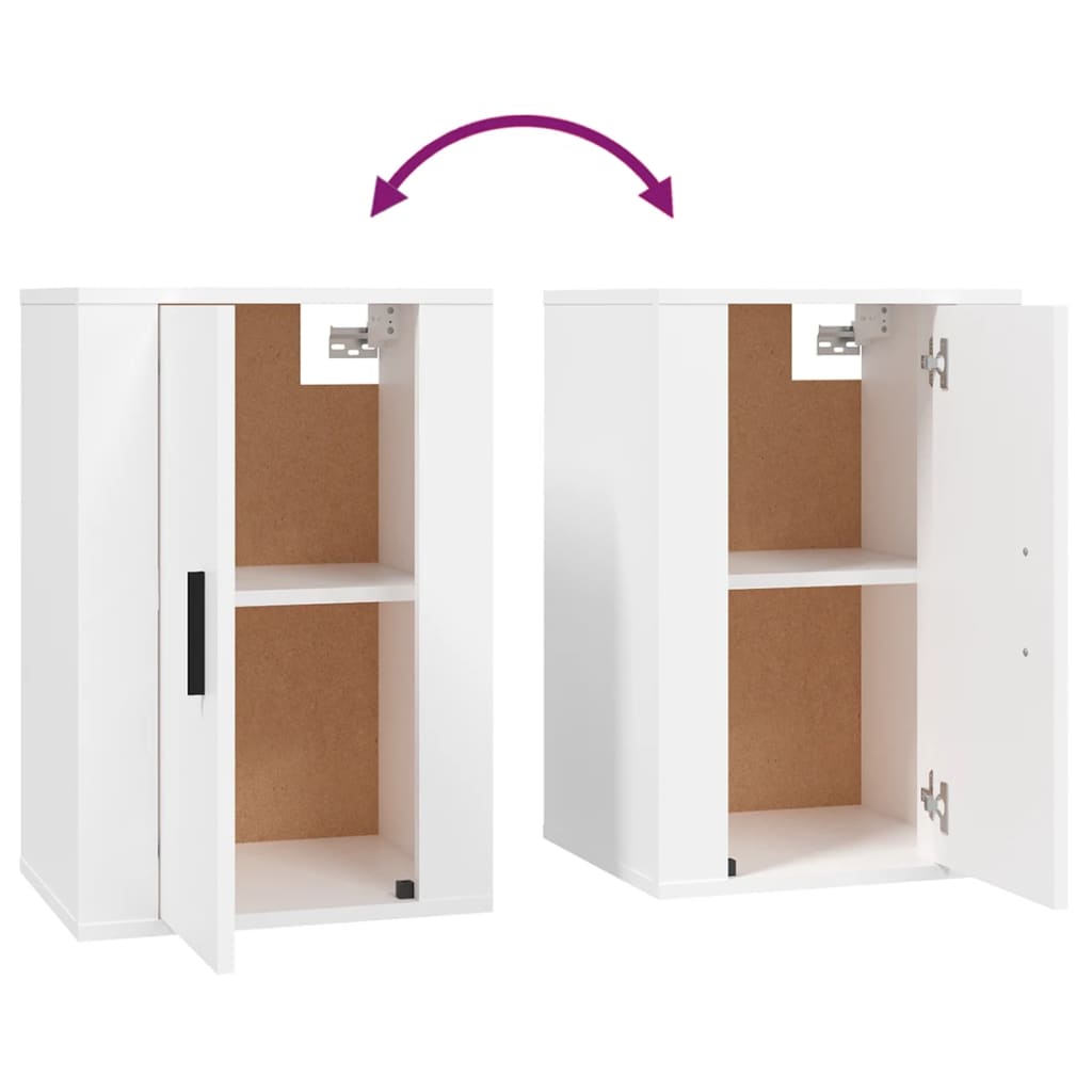 Meubles TV muraux 2 pcs Blanc 40x34,5x60 cm - XIOS