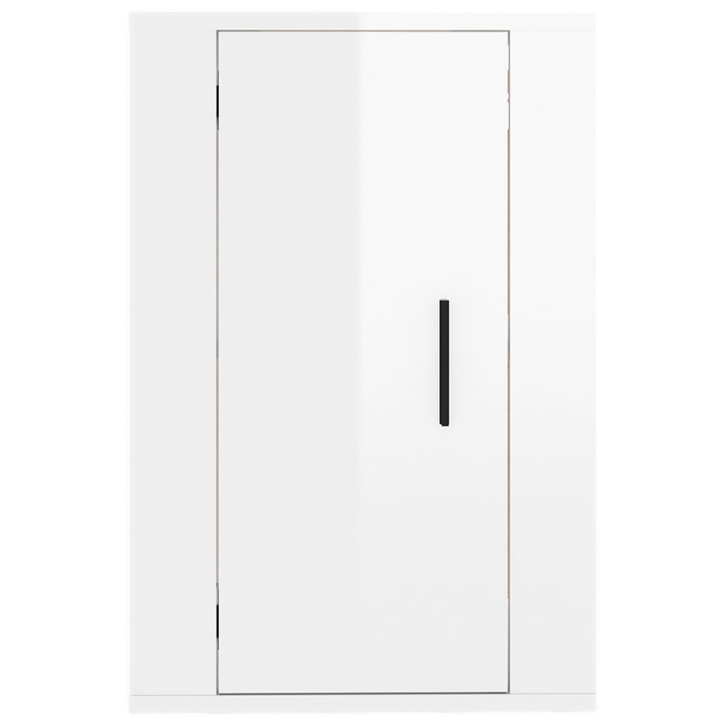 Meuble TV mural Blanc brillant 40x34,5x60 cm - XIOS