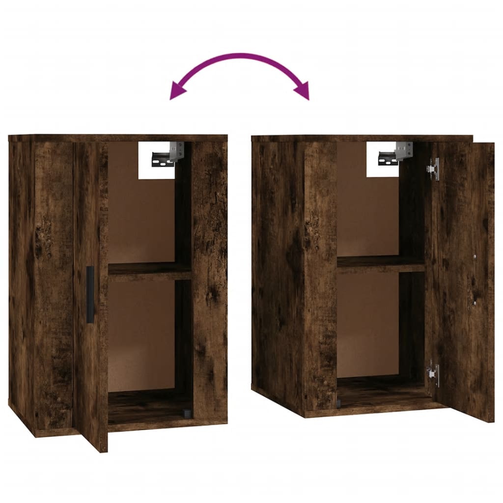 Meuble TV mural Chêne fumé 40x34,5x60 cm - XIOS