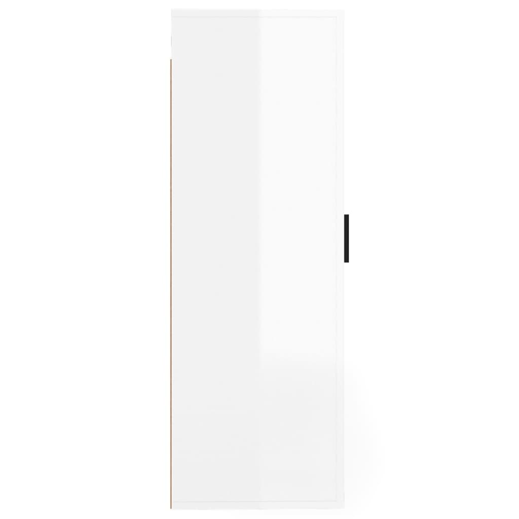 Meuble TV mural Blanc brillant 40x34,5x100 cm - XIOS