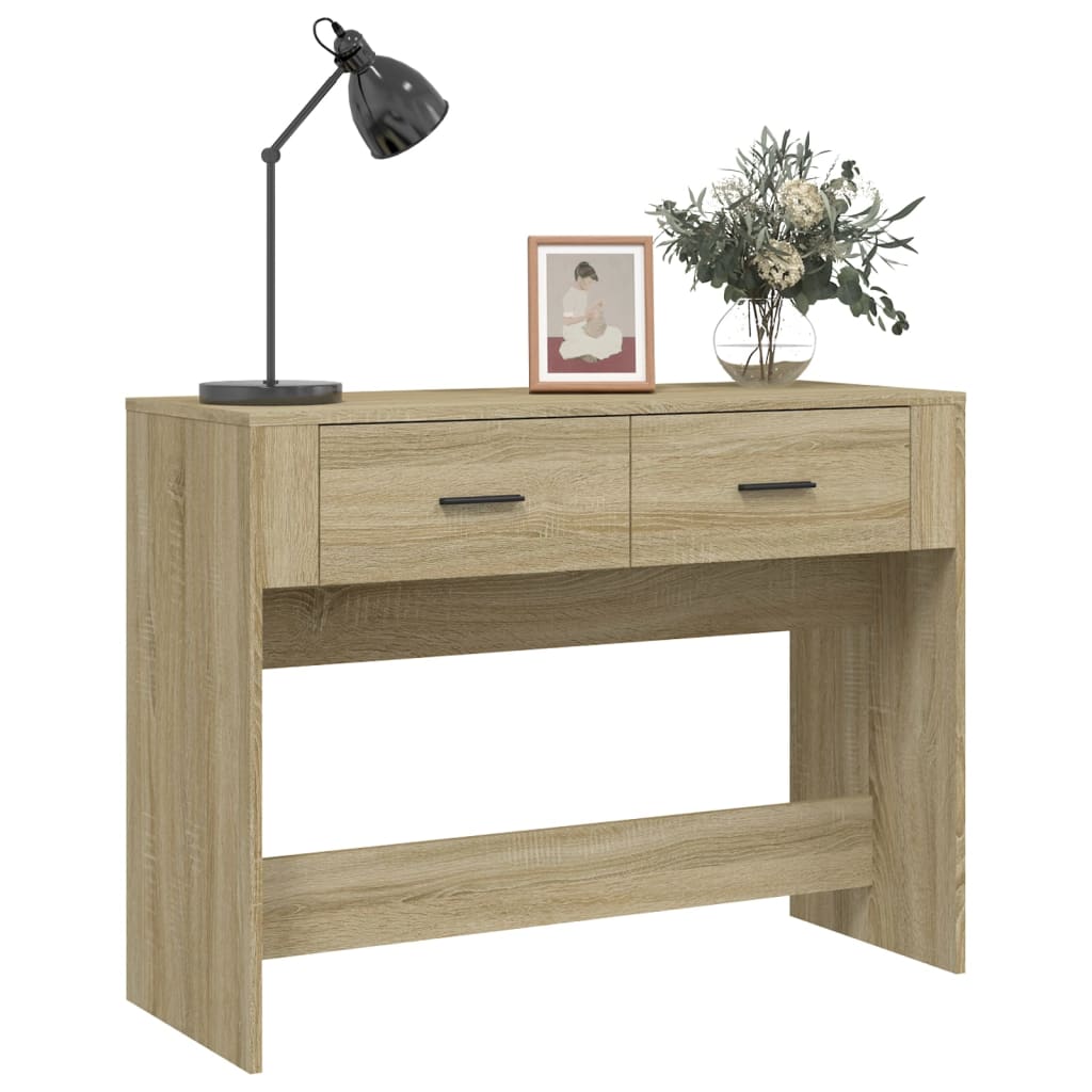 Table console Chêne sonoma 100x39x75 cm Bois d'ingénierie - XIOS