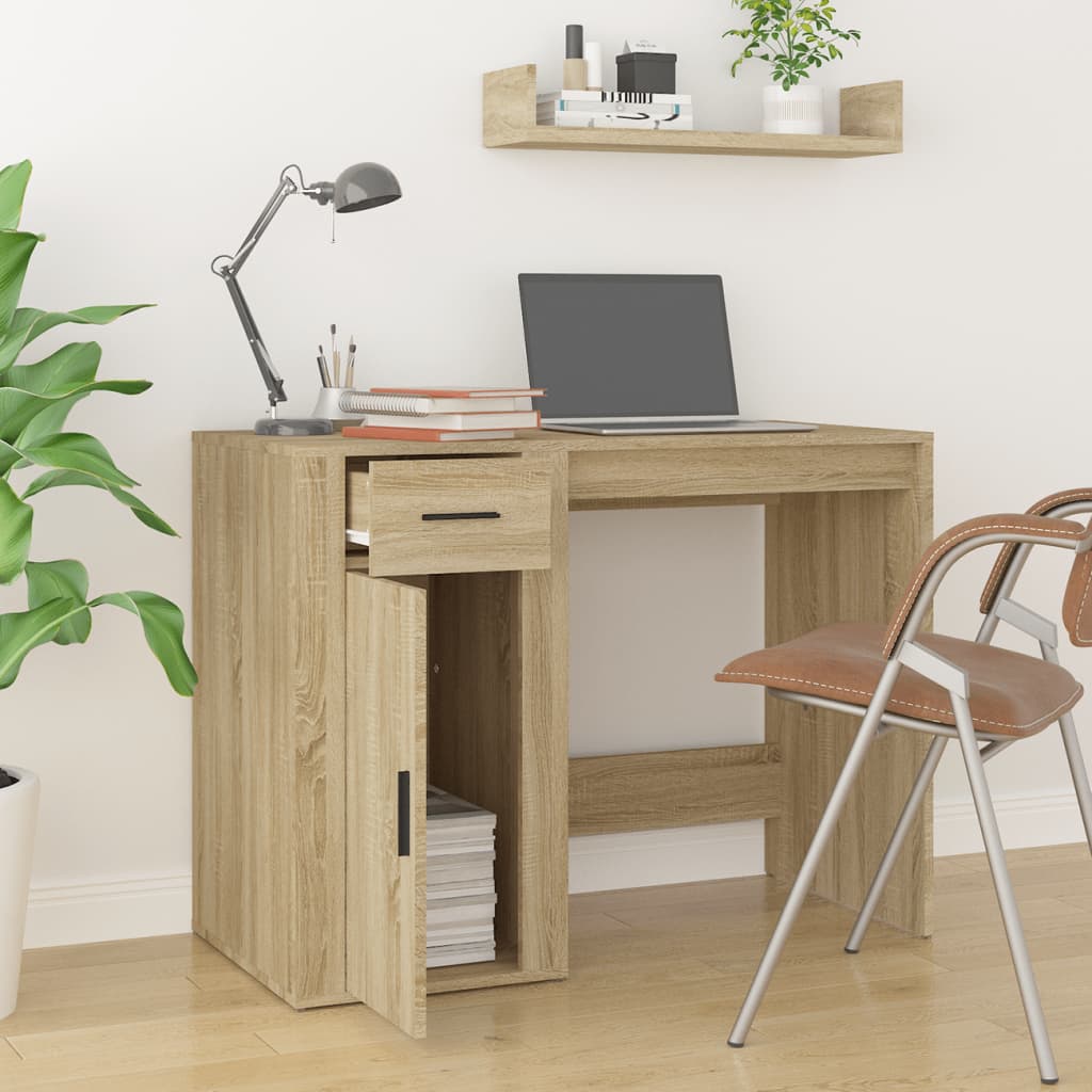 Bureau Chêne sonoma 100x49x75 cm Bois d'ingénierie - XIOS