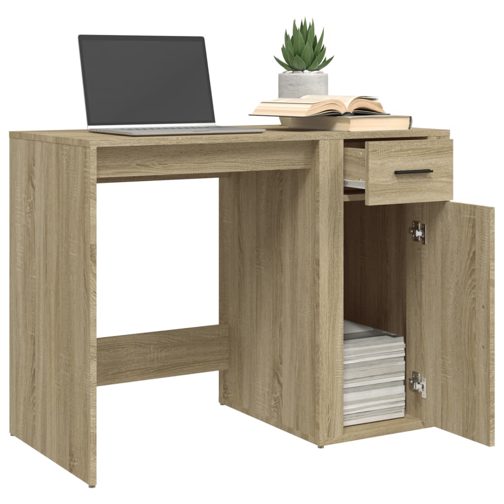 Bureau Chêne sonoma 100x49x75 cm Bois d'ingénierie - XIOS