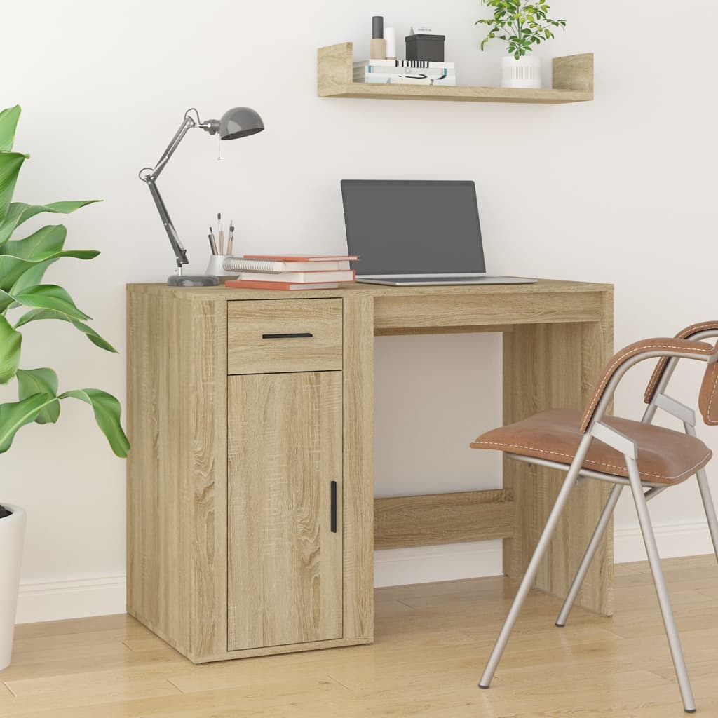 Bureau Chêne sonoma 100x49x75 cm Bois d'ingénierie - XIOS