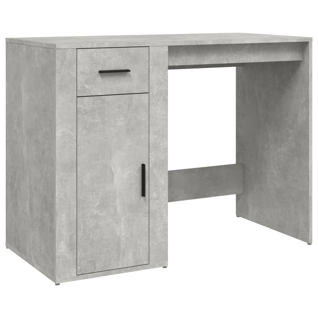 Bureau Gris béton 100x49x75 cm Bois d'ingénierie - XIOS