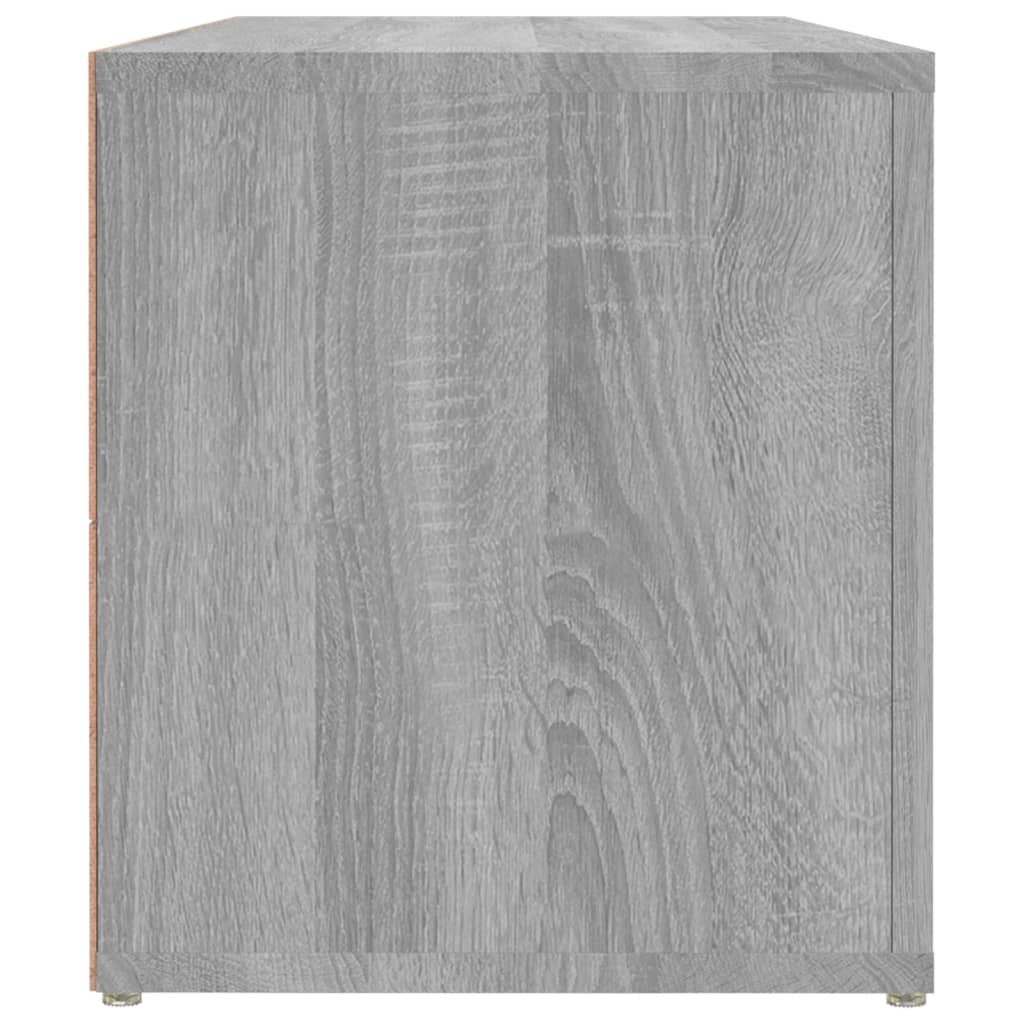 Meuble TV Sonoma gris 100x31,5x35 cm Bois d'ingénierie