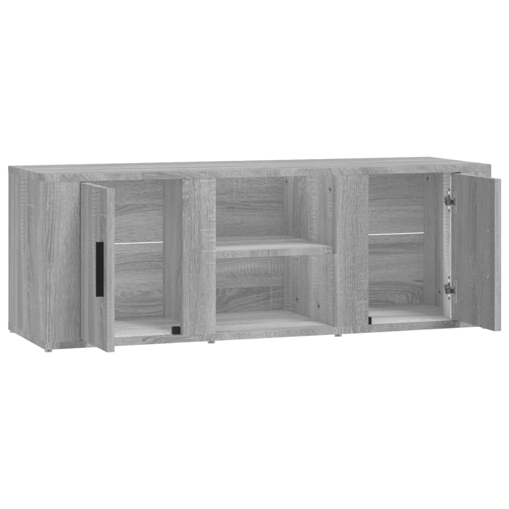 Meuble TV Sonoma gris 100x31,5x35 cm Bois d'ingénierie