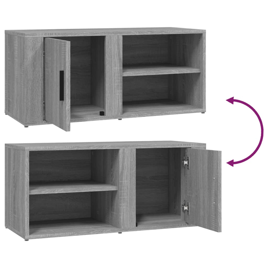 Meubles TV 2 pcs Sonoma gris 80x31,5x36 cm Bois d'ingénierie - XIOS