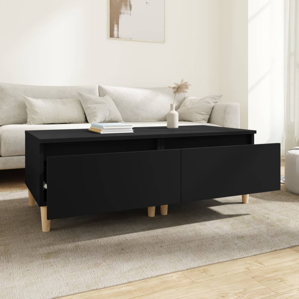 Tables d'appoint 2 pcs Noir 50x46x35 cm Bois d'ingénierie - XIOS