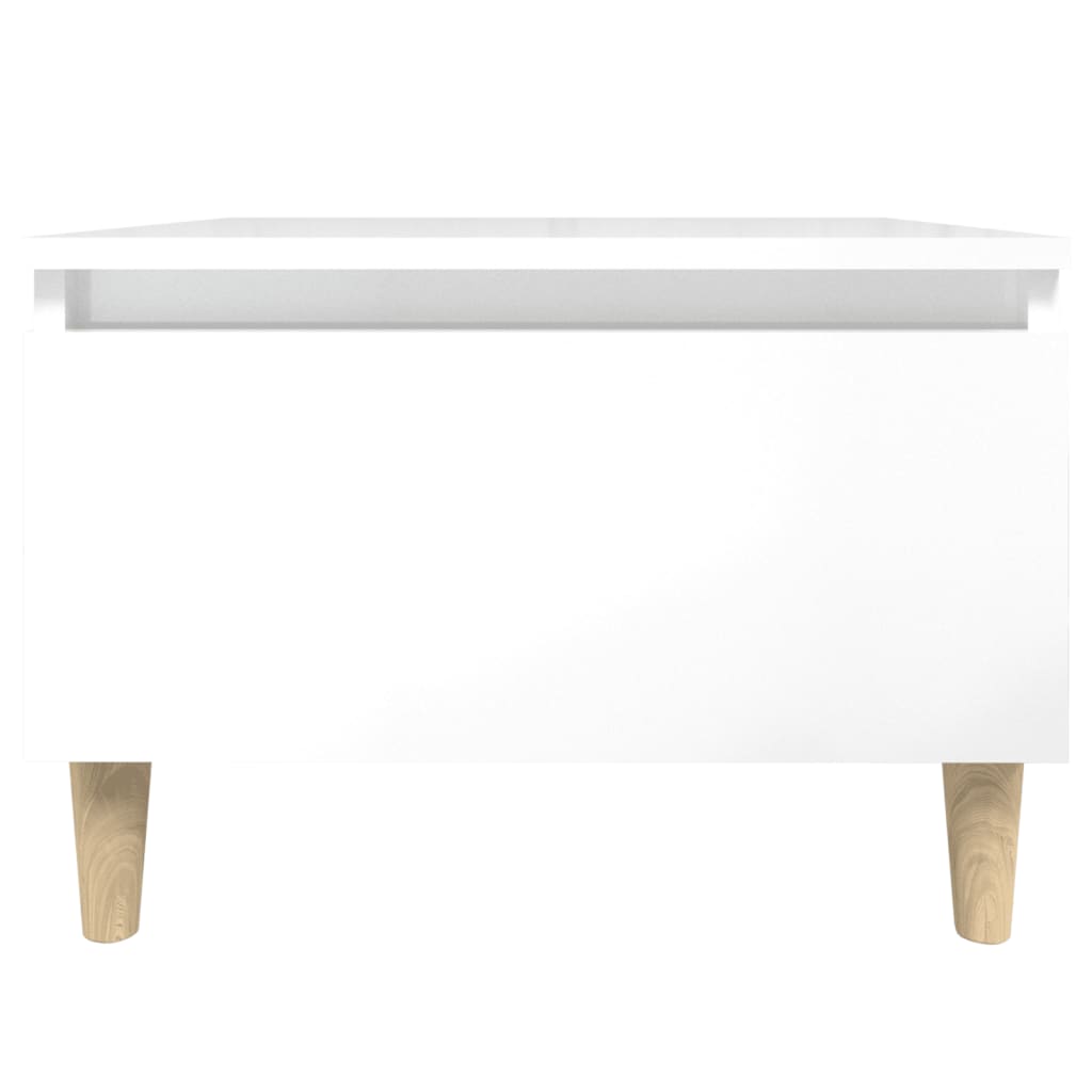 Tables d'appoint 2pcs Blanc brillant 50x46x35cm Bois ingénierie - XIOS