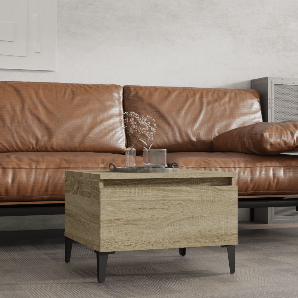 Table d'appoint Chêne sonoma 50x46x35 cm Bois d'ingénierie - XIOS