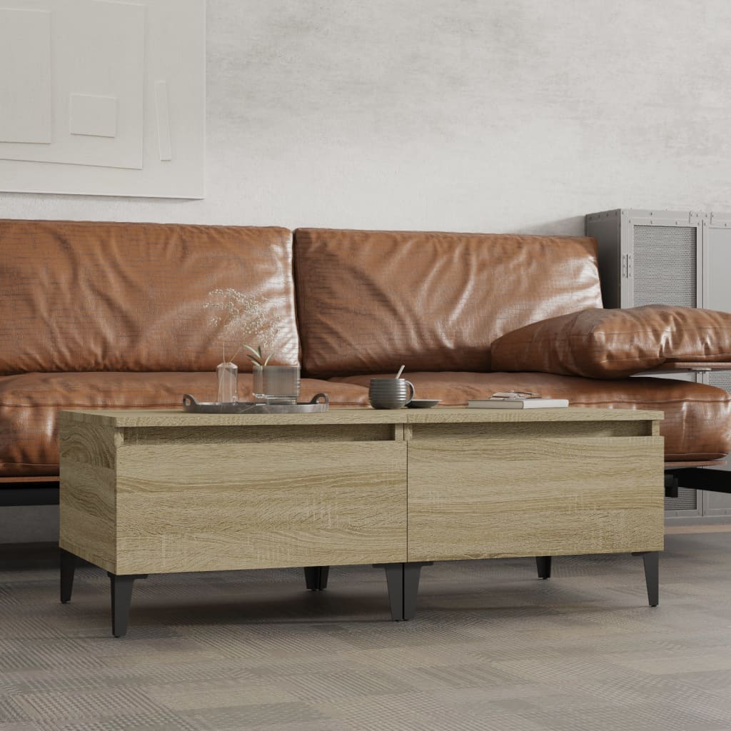 Tables d'appoint 2 pcs Chêne sonoma 50x46x35 cm Bois ingénierie - XIOS