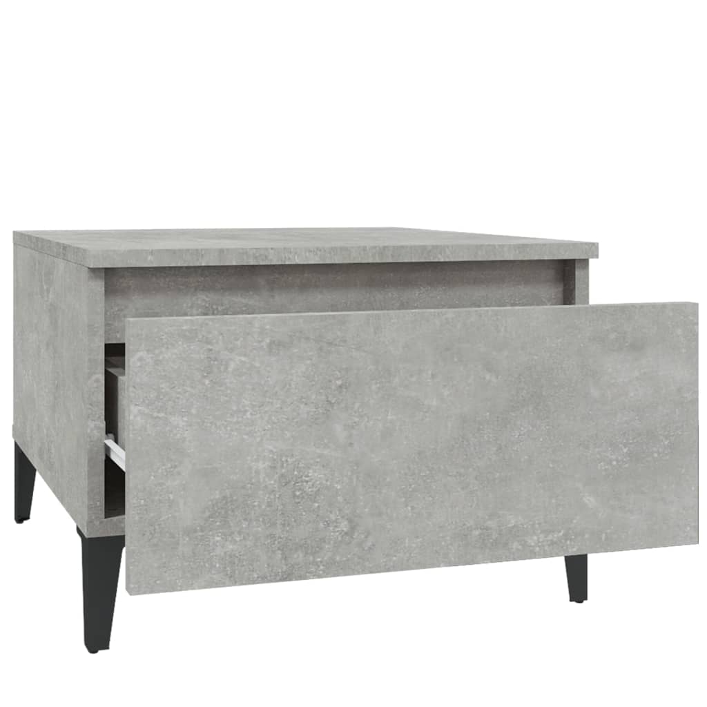 Table d'appoint Gris béton 50x46x35 cm Bois d'ingénierie - XIOS