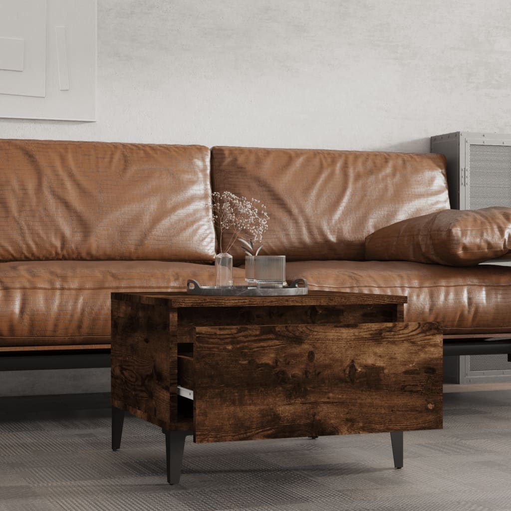 Tables d'appoint 2 pcs Chêne fumé 50x46x35 cm Bois ingénierie - XIOS