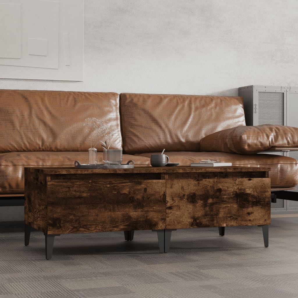 Tables d'appoint 2 pcs Chêne fumé 50x46x35 cm Bois ingénierie - XIOS