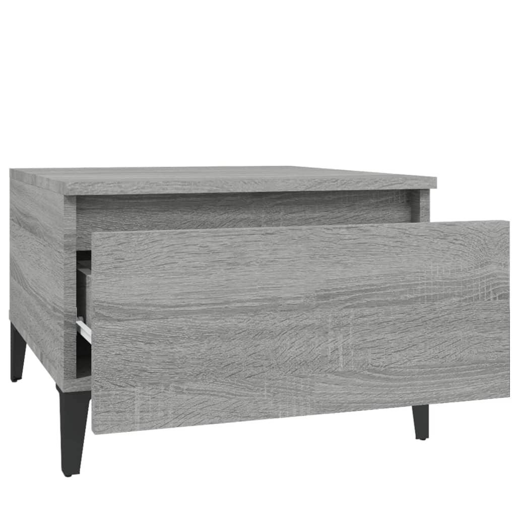 Tables d'appoint 2 pcs Sonoma gris 50x46x35 cm Bois ingénierie - XIOS
