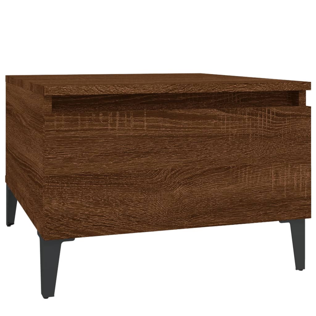 Table d'appoint Chêne marron 50x46x35 cm Bois d'ingénierie - XIOS