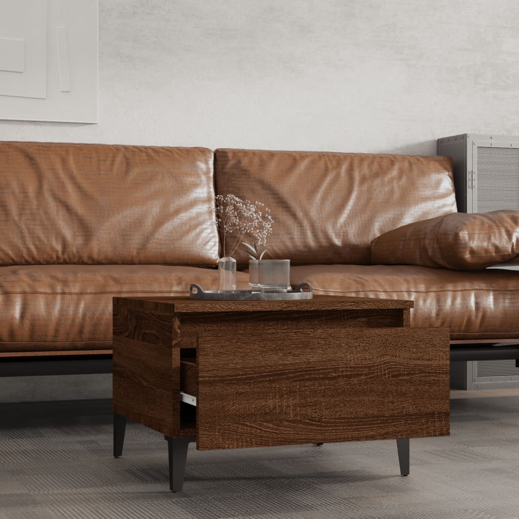 Tables d'appoint 2 pcs Chêne marron 50x46x35 cm Bois ingénierie - XIOS