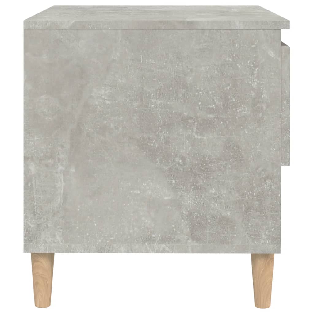 Table de chevet Gris béton 50x46x50 cm Bois d'ingénierie - XIOS