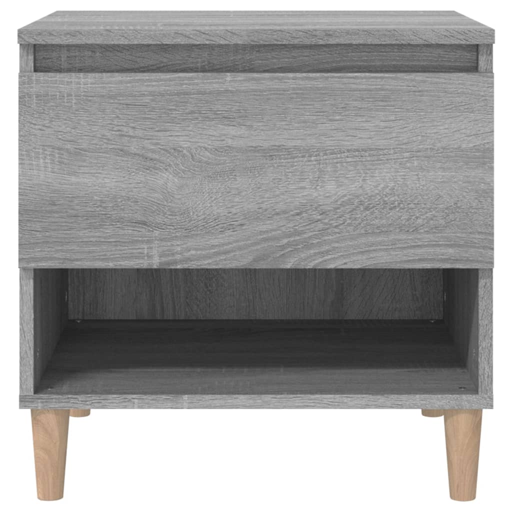 Tables de chevet 2 pcs Sonoma gris 50x46x50cm Bois d’ingénierie - XIOS