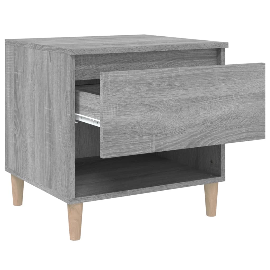 Tables de chevet 2 pcs Sonoma gris 50x46x50cm Bois d’ingénierie - XIOS