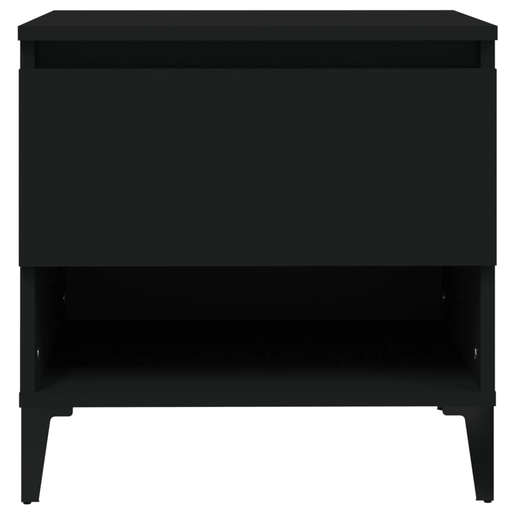Tables d'appoint 2 pcs Noir 50x46x50 cm Bois d’ingénierie - XIOS