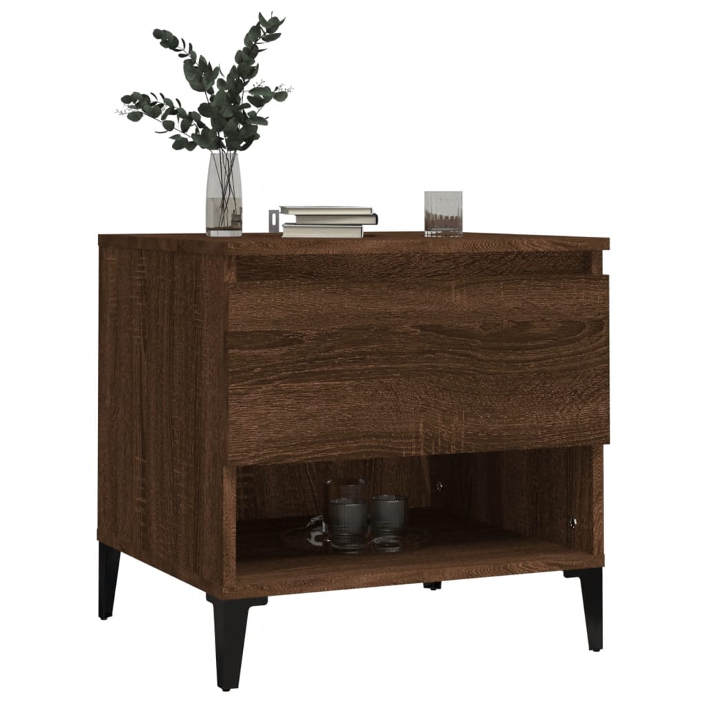 Tables d'appoint 2 pcs Chêne marron 50x46x50 cm Bois ingénierie - XIOS