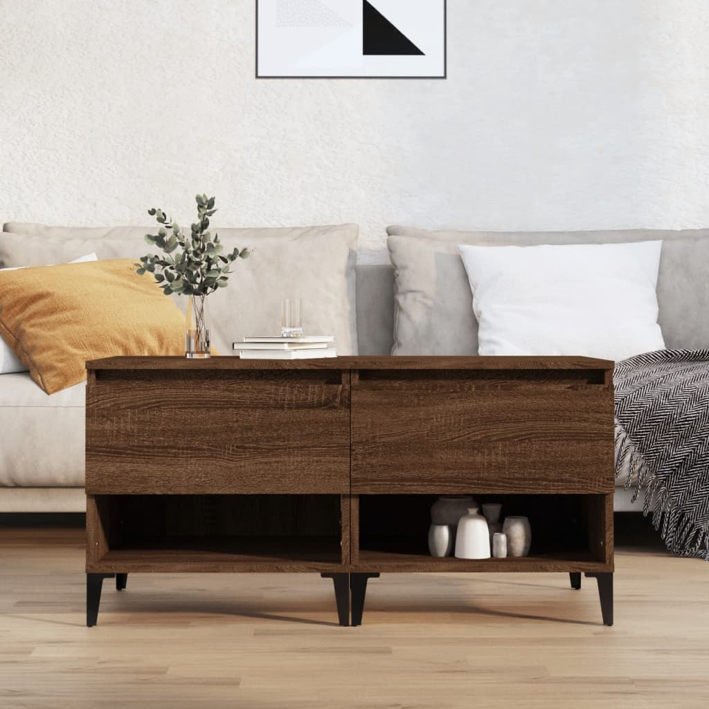 Tables d'appoint 2 pcs Chêne marron 50x46x50 cm Bois ingénierie - XIOS