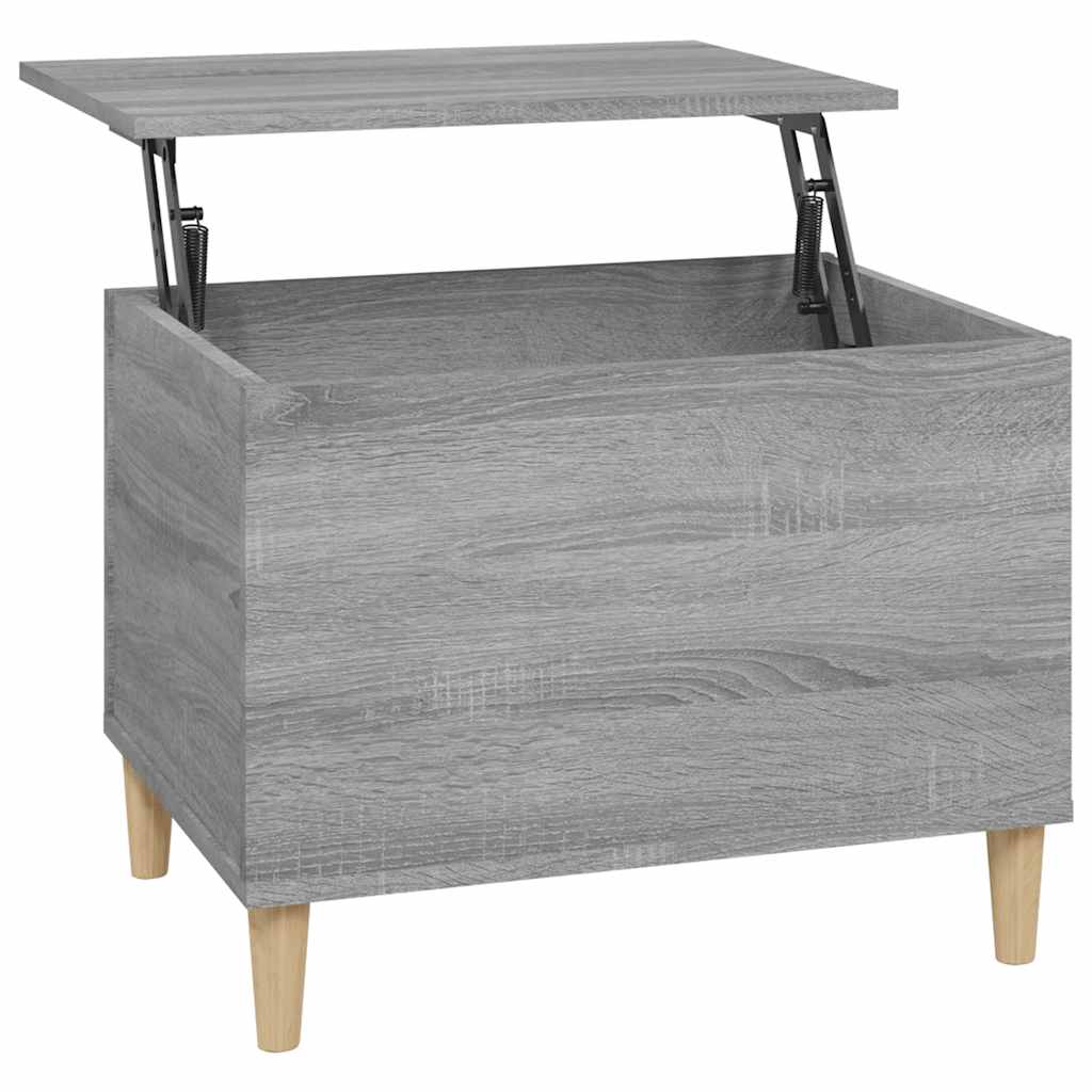 Table basse Sonoma gris 60x44,5x45 cm Bois d'ingénierie - XIOS