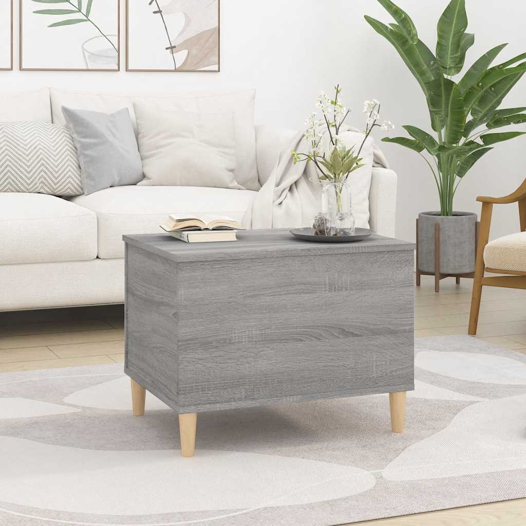 Table basse Sonoma gris 60x44,5x45 cm Bois d'ingénierie - XIOS