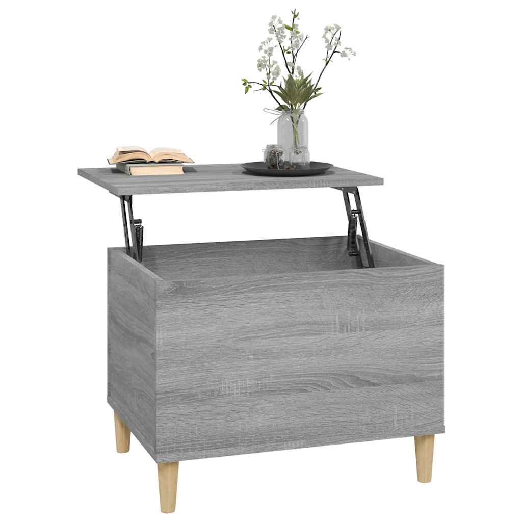 Table basse Sonoma gris 60x44,5x45 cm Bois d'ingénierie - XIOS