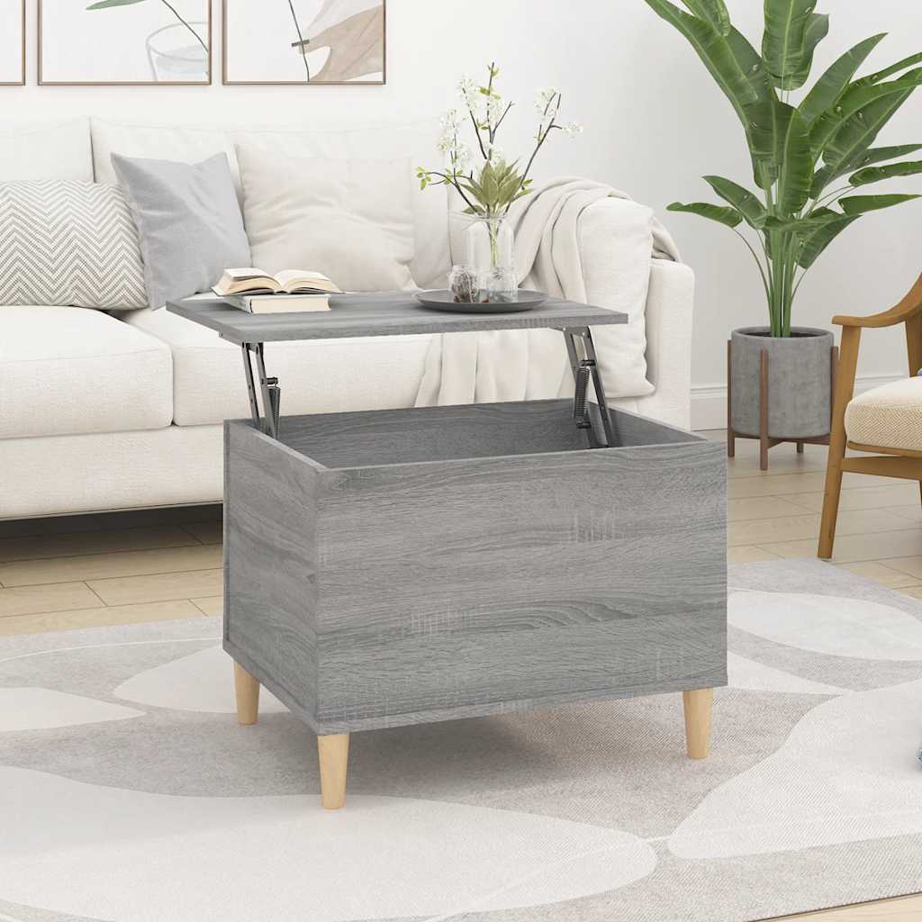 Table basse Sonoma gris 60x44,5x45 cm Bois d'ingénierie - XIOS
