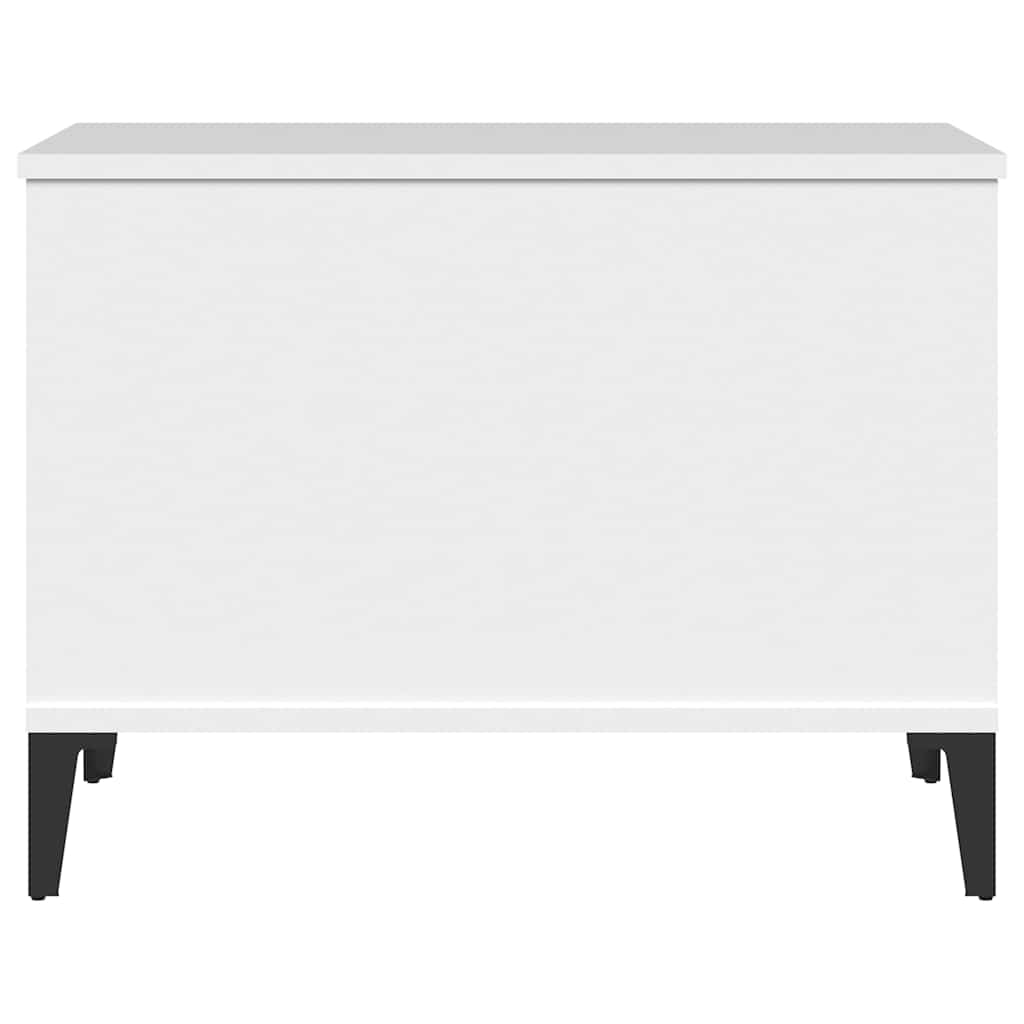 Table basse Blanc 60x44,5x45 cm Bois d'ingénierie - XIOS