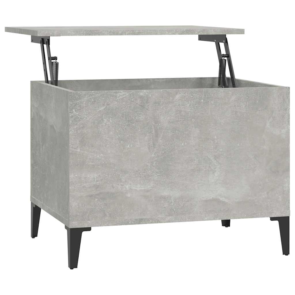 Table basse Gris béton 60x44,5x45 cm Bois d'ingénierie - XIOS