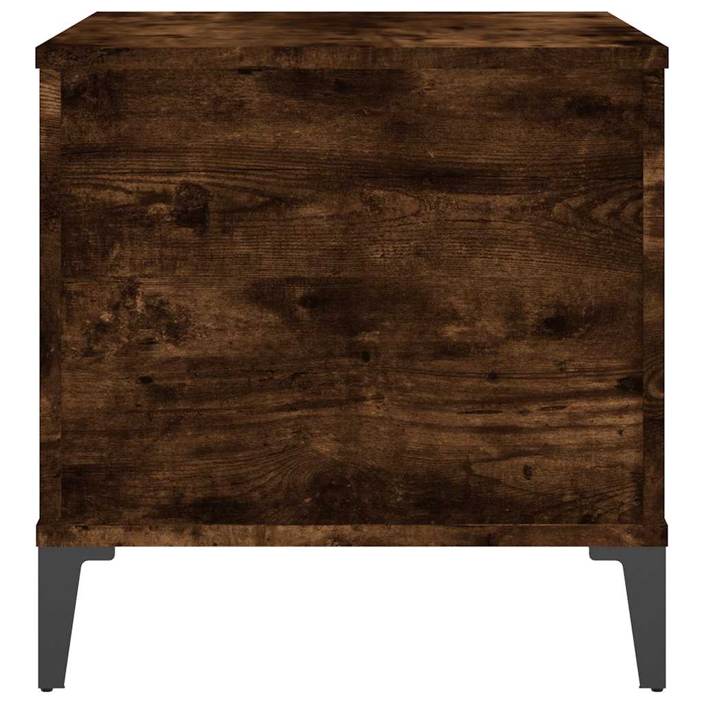 Table basse Chêne fumé 60x44,5x45 cm Bois d'ingénierie - XIOS