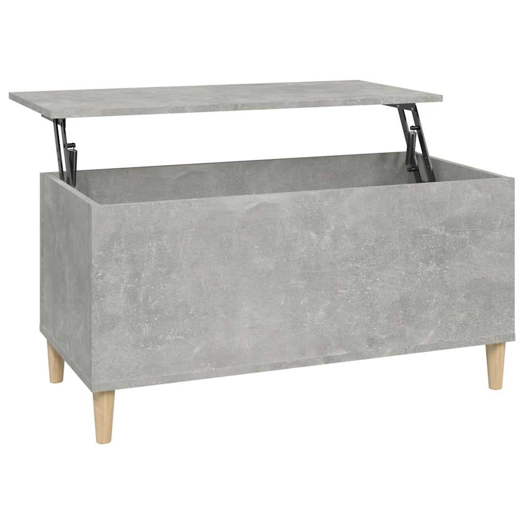 Table basse Gris béton 90x44,5x45 cm Bois d'ingénierie - XIOS